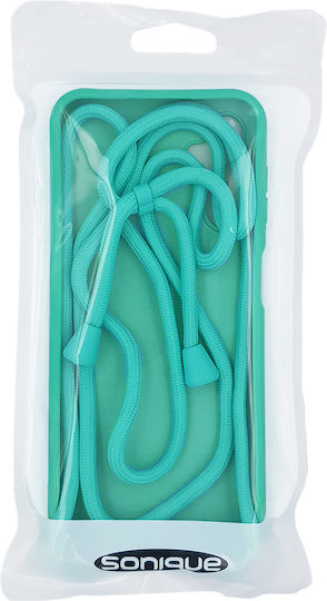 Sonique CarryHang Back Cover Silicone 0.5mm with Strap Light Blue (Galaxy A34)