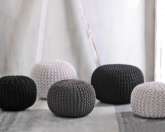 Rythmos Sitzsäcke & Poufs Wasserdicht Mayo Schwarz 45x45x30cm
