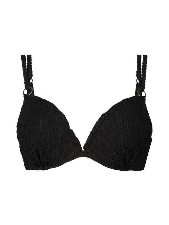 Bikini Sutien cu umplutură Negru