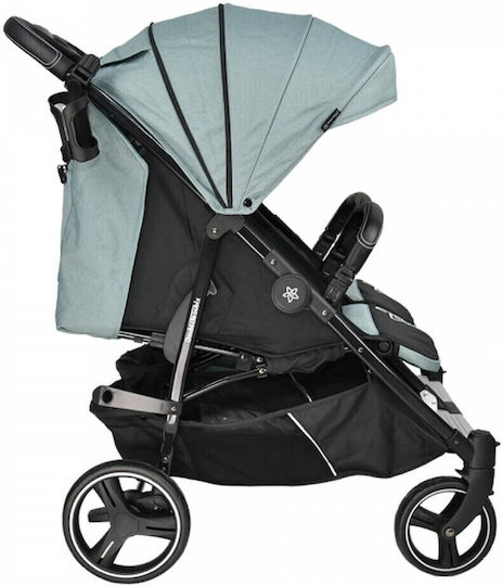 Bebe Stars Double Trouble Double Stroller Suitable for Newborn Light Blue 12.5kg