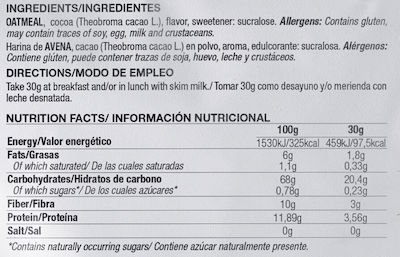 Quamtrax Nutrition Oatmeal Flakes Oat with Traditional Biscuit 2000gr