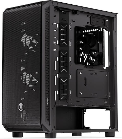 Endorfy Arx 500 Air Gaming Midi Tower Computer Case with Side Window Black