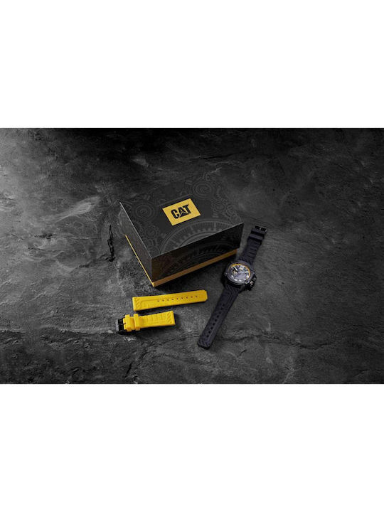 CAT Black Strap Limited Edition Men's Watch Automatic with Black Rubber Strap
