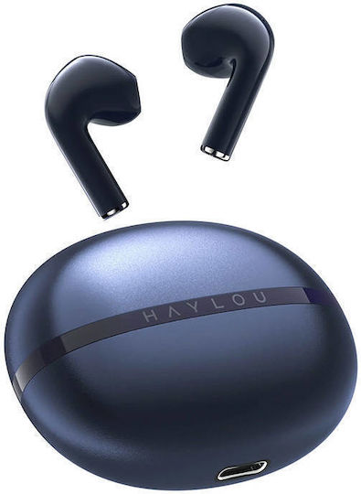 Haylou X1 2023 Earbud Bluetooth Handsfree Ακουστικά με Θήκη Φόρτισης Μπλε