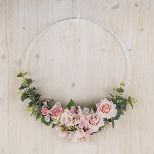 Rayher Διακοσμητικό Στεφάνι για DIY Κατασκευές Λευκό από Μέταλλο
