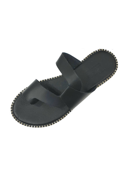 Zizel Damen Flache Sandalen in Schwarz Farbe