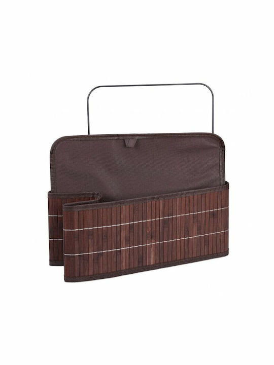 Relaxdays Coș de Depozitare Bambus Maro 16.5x38x28.5cm 1buc