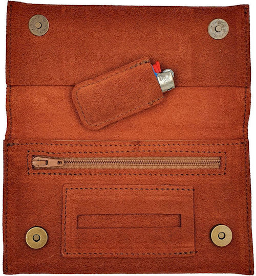 ByLeather Leather Tobacco Pouch HANDMADE With Magnetic Clasp Brown