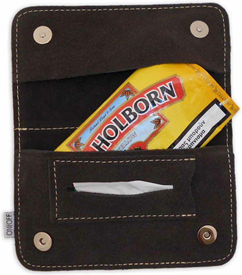Castori Tobacco Pouch Made of Artificial Leather Brown with Magnet Closure