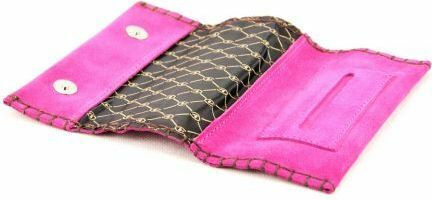 Tobacco Pouch With Magnetic Clasp Pink