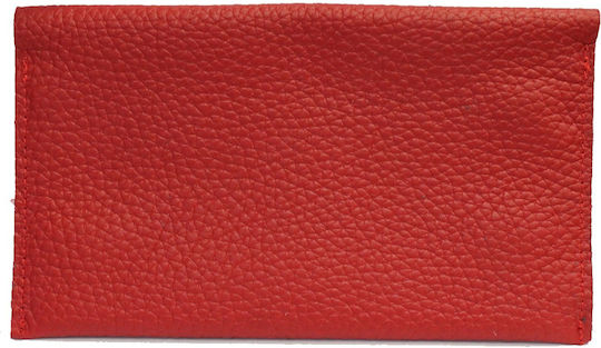 Panora Tobacco Pouch With Magnetic Clasp 16.2x9.5cm Red