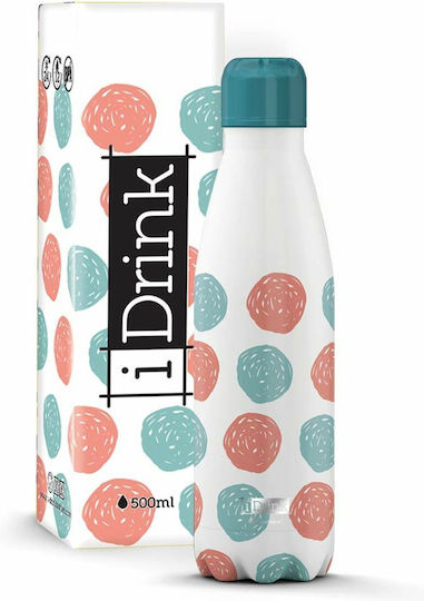 I-Total iDrink Colors Μπουκάλι Θερμός Ανοξείδωτο BPA Free 500ml Μπλε