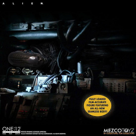 Mezco Toys Alien: Alien Φιγούρα Δράσης ύψους 18εκ. σε Κλίμακα 1:12
