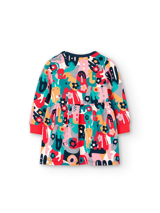 Boboli Sweatshirt Kids Dress Long Sleeve Multicolour