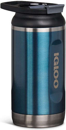Igloo Tumbler Ποτήρι Θερμός Ανοξείδωτο 354ml Κόκκινο με Καλαμάκι και Λαβή