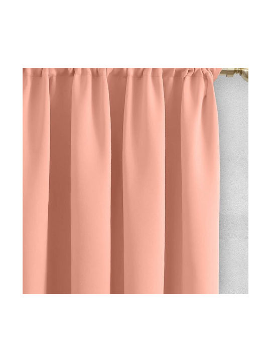 Lino Home Curtain with Pencil Pleat Basko DPink 150x240cm