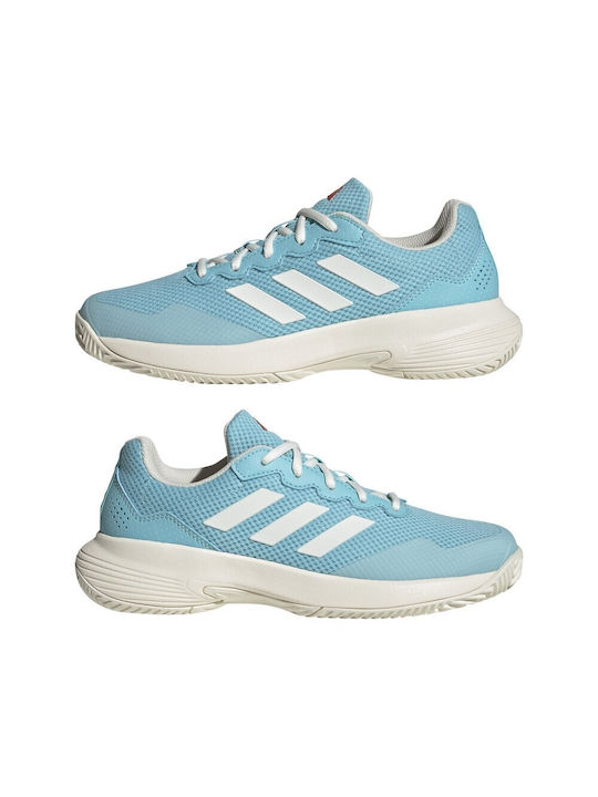 Adidas GameCourt 2 Γυναικεία Παπούτσια Τένις για Όλα τα Γήπεδα Μπλε
