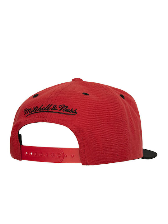 Mitchell & Ness Jockey mit geradem Schirm Rot