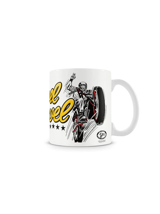 Evel Knievel Jump Kaffeebecher