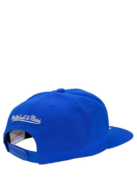 Mitchell & Ness Jockey mit geradem Schirm Blau