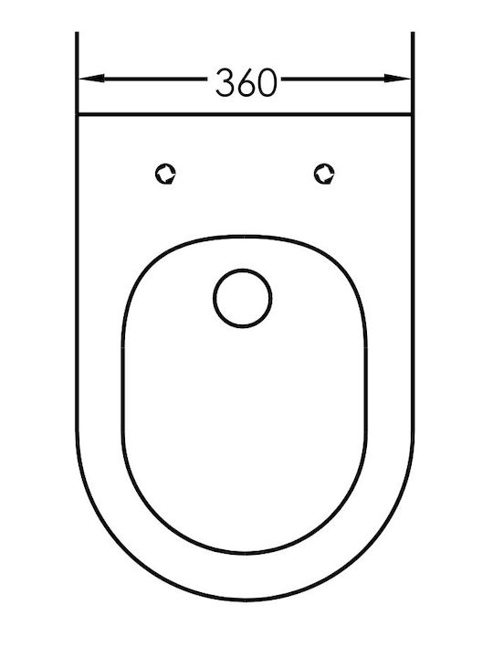 Excel Rimless Wall-Mounted Toilet that Includes Slim Soft Close Cover White