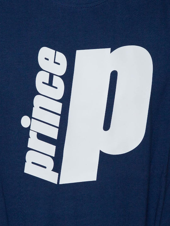 Prince Herren T-Shirt Kurzarm Blau