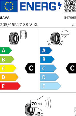 Sava Intensa HP2 205/45 R17 88V FP XL Θερινό Λάστιχο για Επιβατικό Αυτοκίνητο