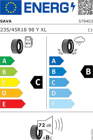 Sava Intensa UHP 2 235/45 R18 98Y XL Λάστιχα για Επιβατικό Αυτοκίνητο Θερινά
