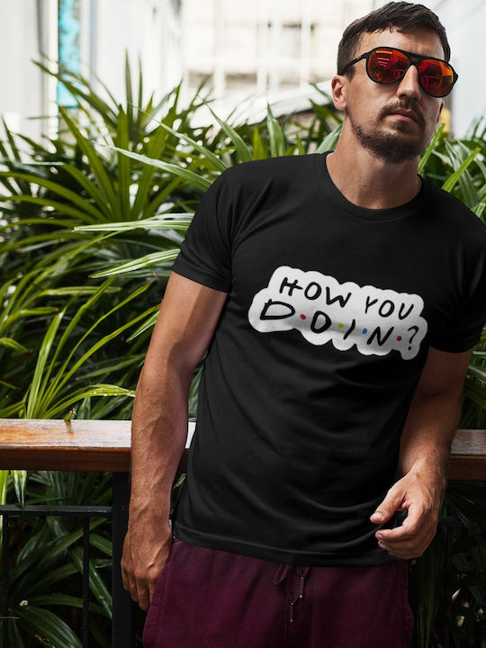 Softworld Friends How You Doin T-shirt Μαύρο