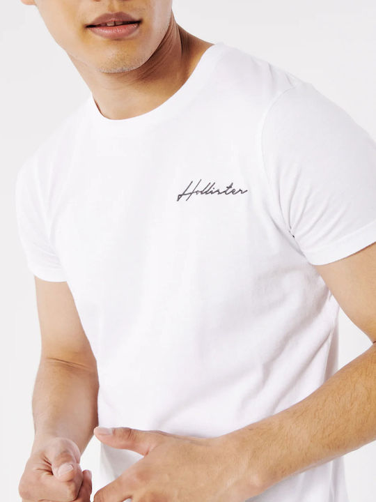 Hollister Herren T-Shirt Kurzarm Weiß