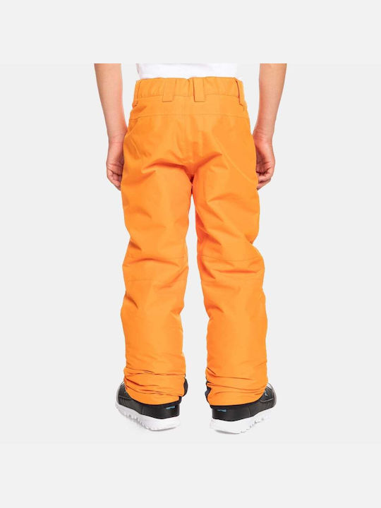 Quiksilver Boundry EQBTP03030-NMD0 Kids Trousers for Ski & Snowboard Orange