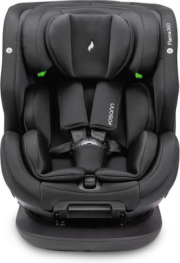 Osann Flame 360 Καθισματάκι Αυτοκινήτου i-Size με Isofix All Black 0-36 kg