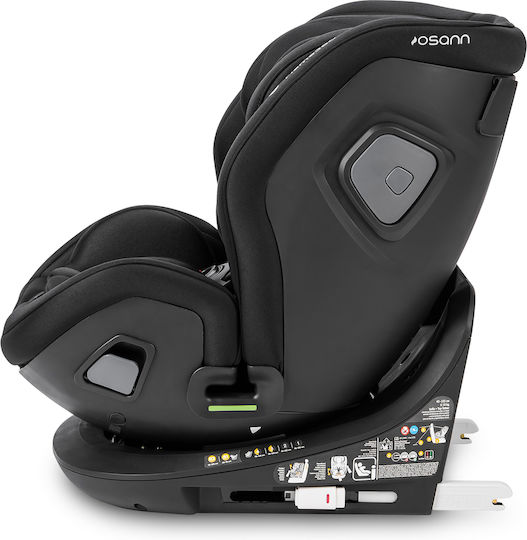 Osann Flame 360 Καθισματάκι Αυτοκινήτου i-Size με Isofix All Black 0-36 kg