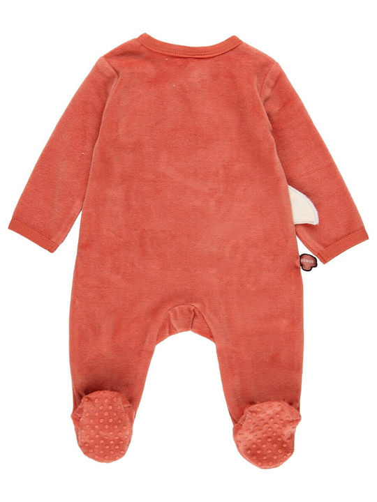 Boboli Baby Bodysuit Set Long-Sleeved Velvet Orange