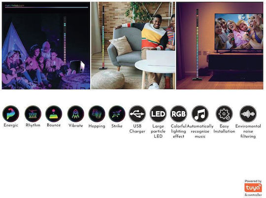 Inlight LED Φωτιστικό Δαπέδου Υ120εκ. Μαύρο Inlight LED Φωτιστικό Δαπέδου Υ120εκ. Μαύρο
