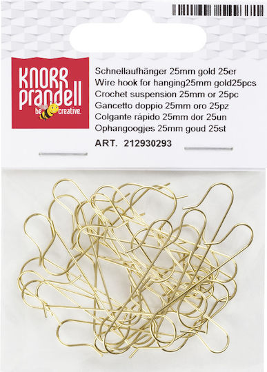 Knorr Prandell Craft Clips 25pcs in Gold Color