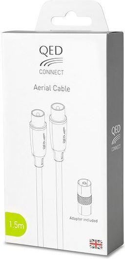QED Καλώδιο Κεραίας Coax male - Coax female Μαύρο 1.5m (QE8154)