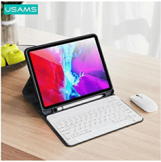 Usams Winro Flip Cover με Πληκτρολόγιο στα Αγγλικά US Λιλά / Λευκό (iPad Pro 2020 11" / iPad Pro 2021 11" / iPad Pro 2022 11'')