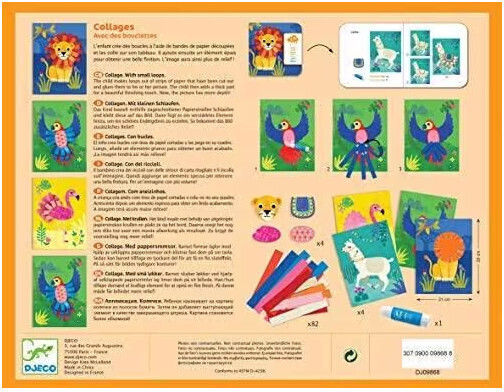 Djeco Κολάζ Set For Creativity Collage Animals για Παιδιά 3+ Ετών