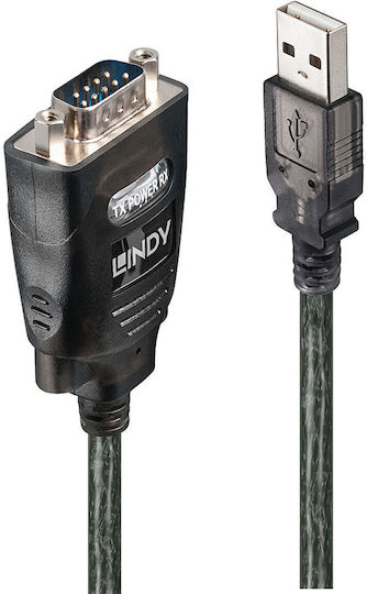 Lindy Cable RS232 9-pin male to USB-A 1.1m (42686) 1pcs