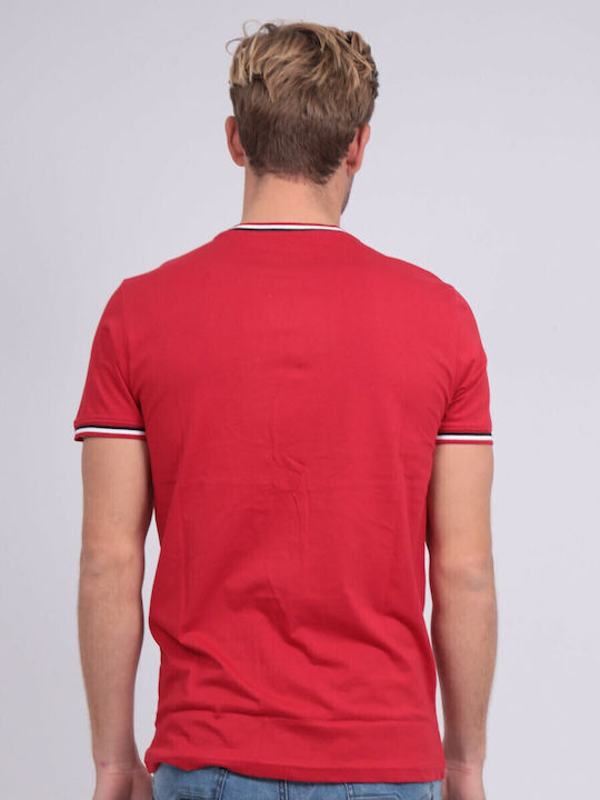 Ritchie Jeans RT6541 Men's Short Sleeve T-shirt Red