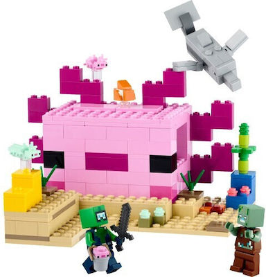 Lego Minecraft The Axolotl House pentru 7+ ani