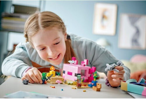 LEGO Minecraft The Axolotl House για 7+ Ετών 242τμχ