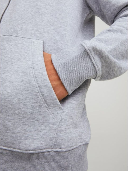 Sweatshirt with Hood Light Grey Melange
