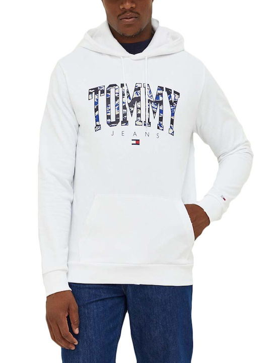 Tommy Hilfiger Men's Sweatshirt with Hood and Pockets Khaki