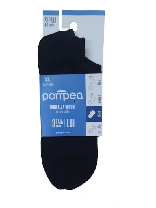 Pompea Ανδρικές Κάλτσες Μαύρες