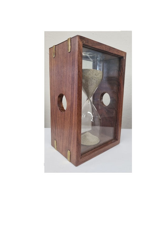 Clepsidră Decorativă Pentru Birou Din Lemn 16x10cm