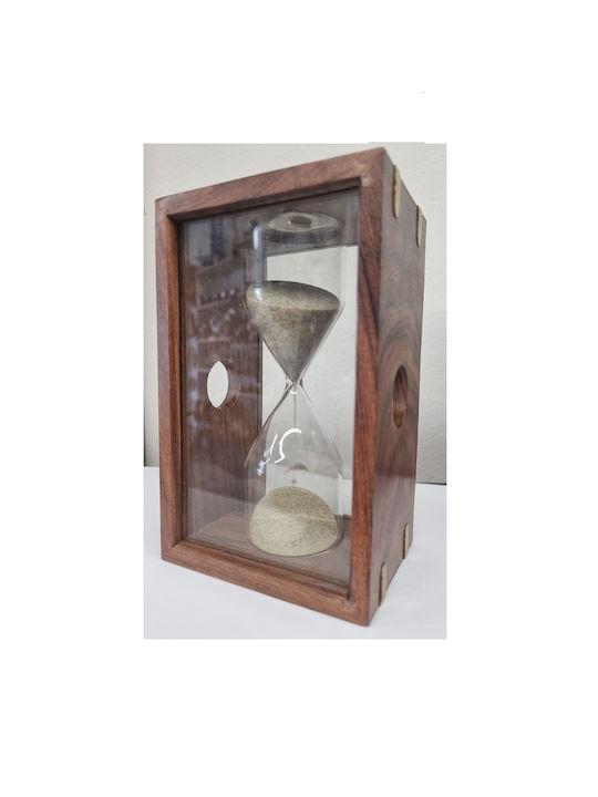 Clepsidră Decorativă Pentru Birou Din Lemn 16x10cm