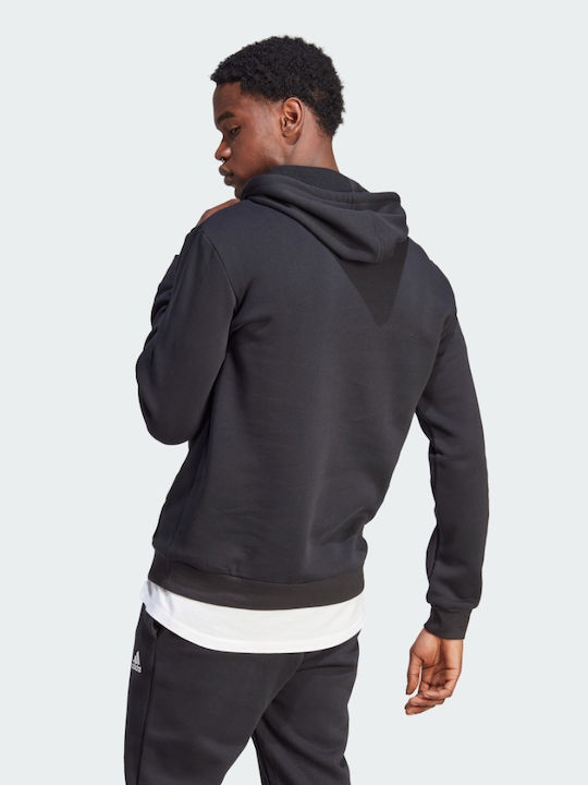 Adidas Men's Sweatshirt with Hood Black