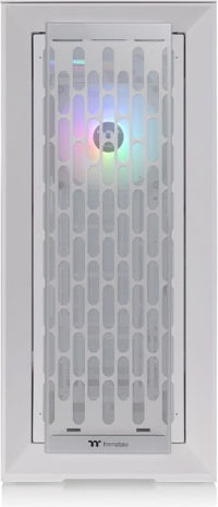 CTE T500 TG ARGB Snow Gaming Full Tower Computer Case with Side Window White